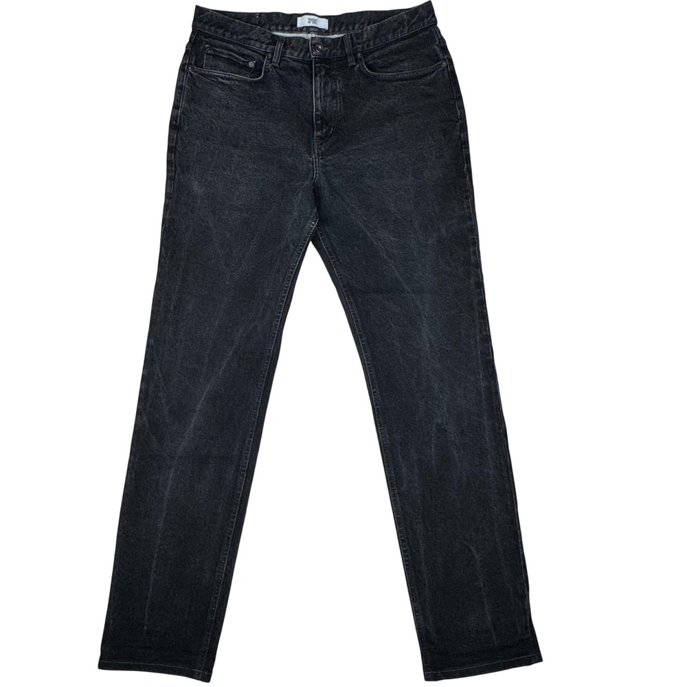 Spoke 14oz Japanese Denim Jeans Men Build C 34x33 Dark Wash Slim Straight luxury